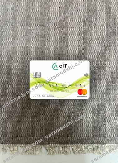 Tajikistan Alif Bank mastercard photolook front
